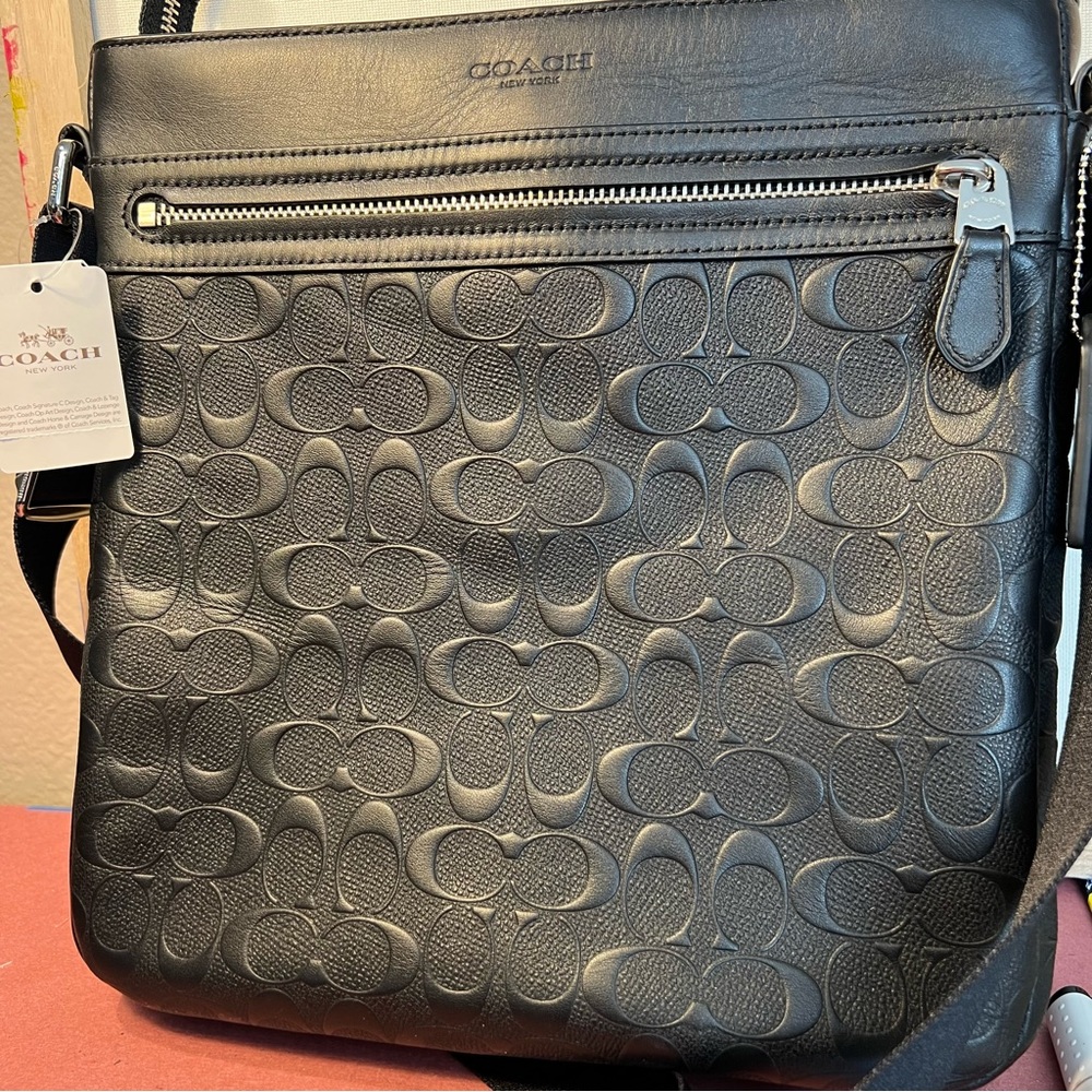 Black Coach messenger bag